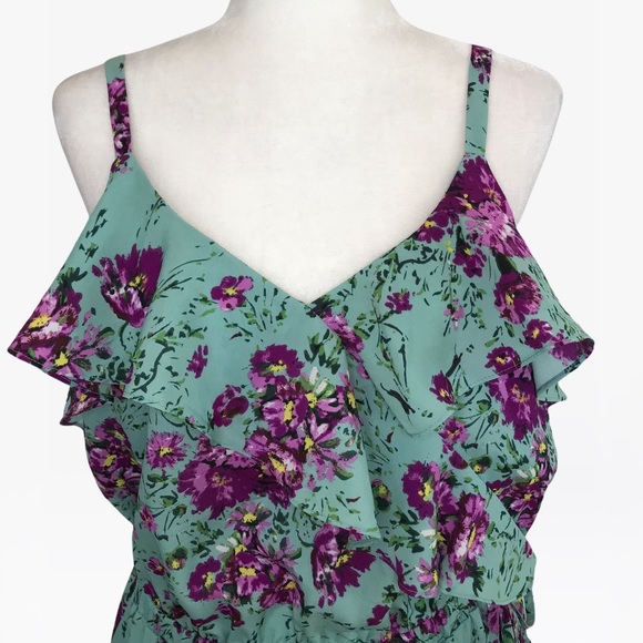 Sugarlips Ruffle Floral Print Women’s Mini Dress - M/L - Picture 10 of 16